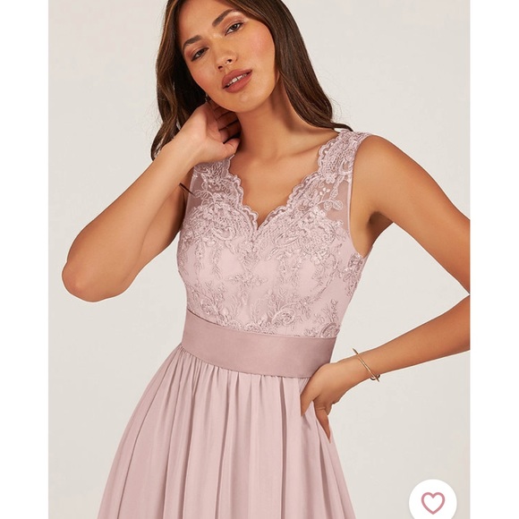 Azazie Dusty Rose Bridesmaid Dress “Gertrude” - Picture 7 of 15